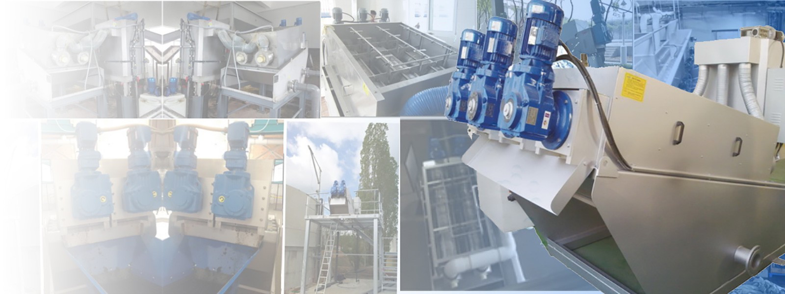 Dewatering Screw Press models are designed to accept a free-drained feed material in a 40-60% water content range and dewater the material by expression to a discharge moisture in the 6-12% range